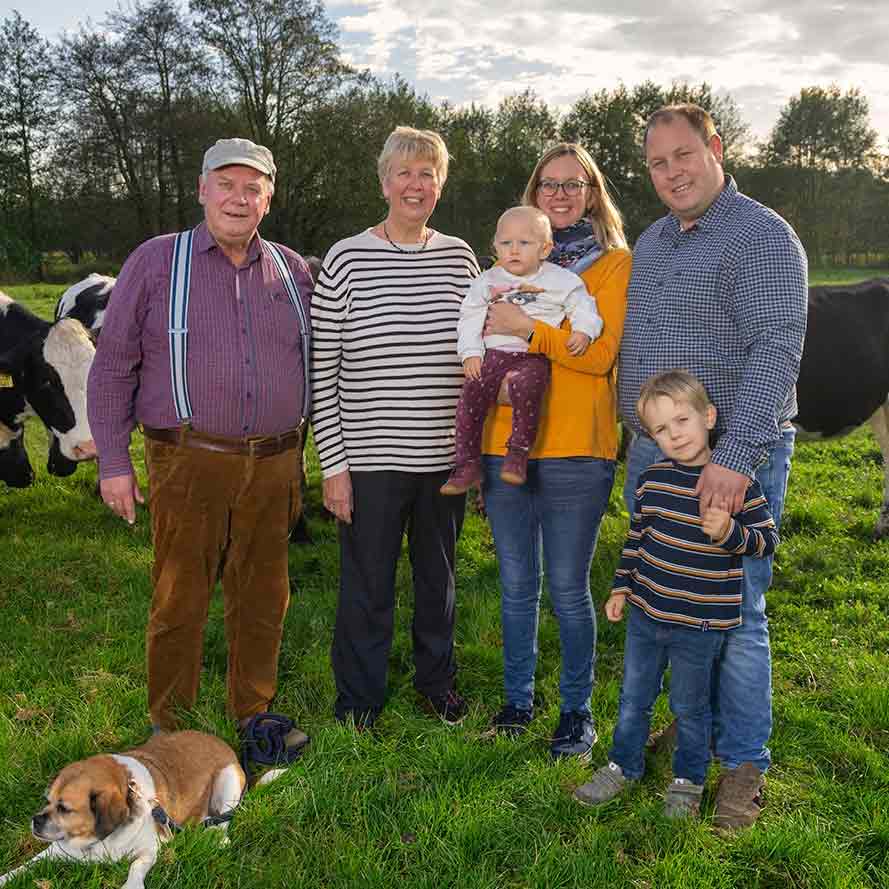 Familie Dehlwes – drei Generationen auf der Weide an der Wümme